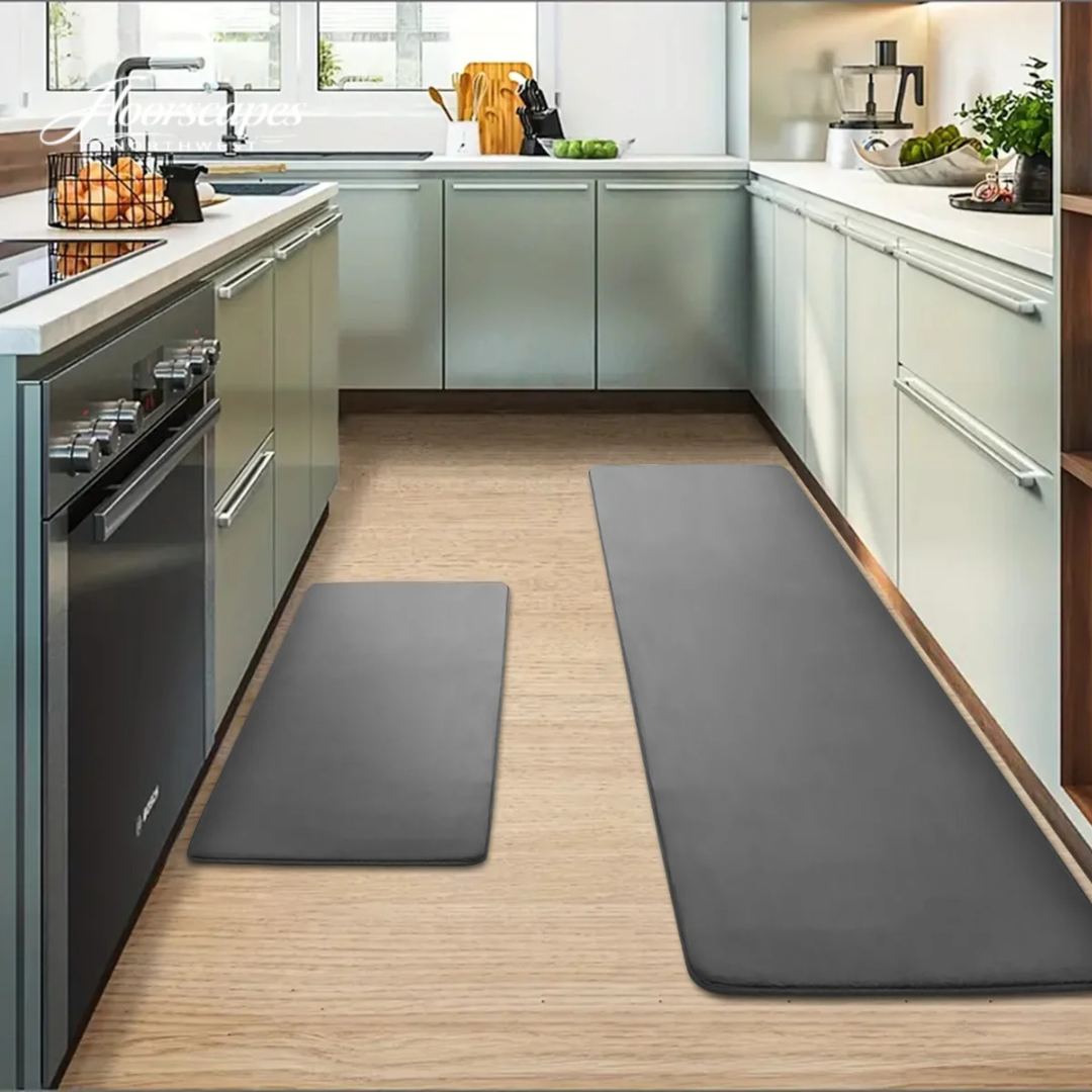 Floorscapes Northwest thickened flannel kitchen floor mat with non slip backing