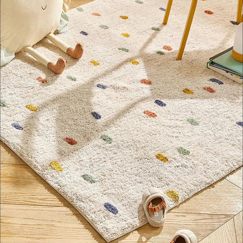 large plush living room rug front view