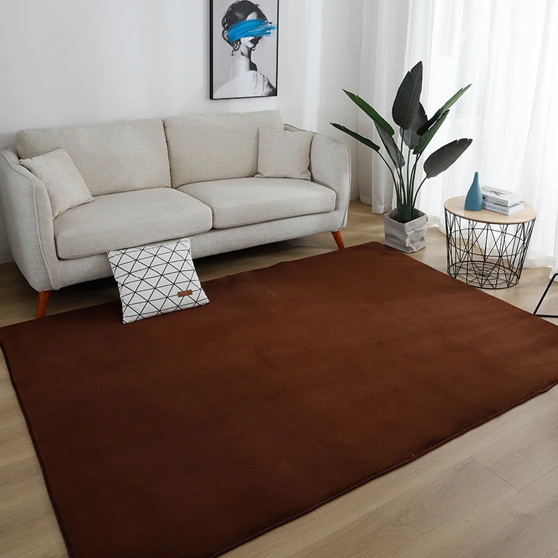non slip bedroom rug beside bed cozy interior