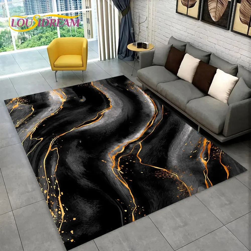 non slip carpet under sofa area setup