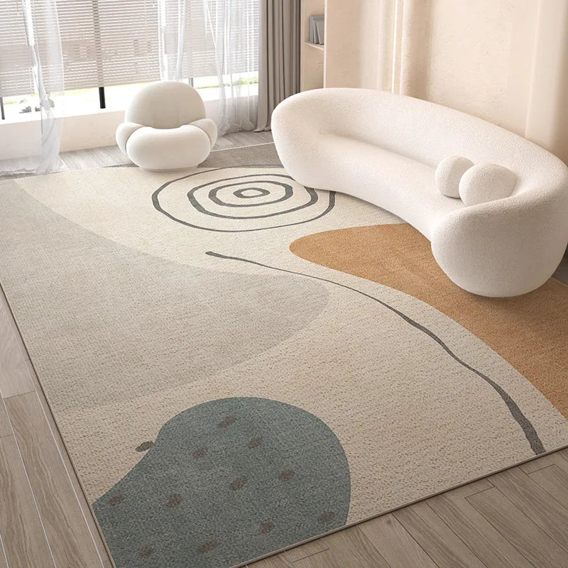 soft bedroom rug beside bed cozy interior